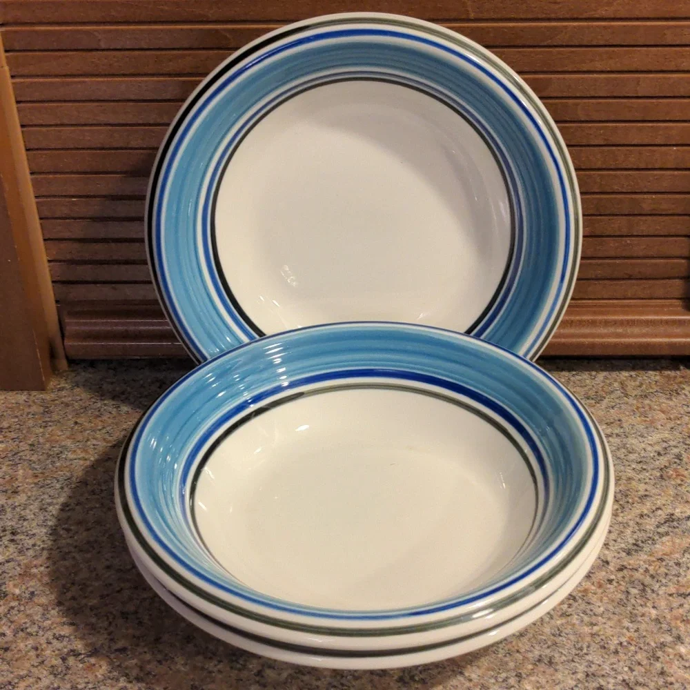 Vintage Rio by Gibson Designs Stoneware Bowls Set of 3
